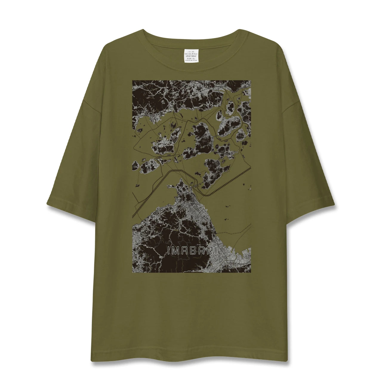 【今治3（愛媛県）】地図柄ビッグシルエットTシャツ