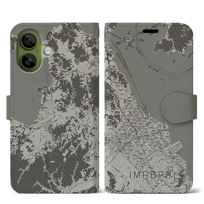 【今治（愛媛県）】地図柄iPhoneケース（手帳タイプ）