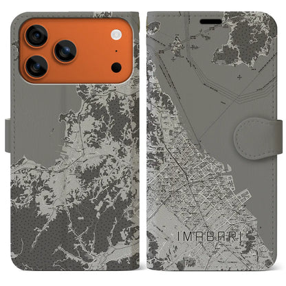 【今治（愛媛県）】地図柄iPhoneケース（手帳タイプ）