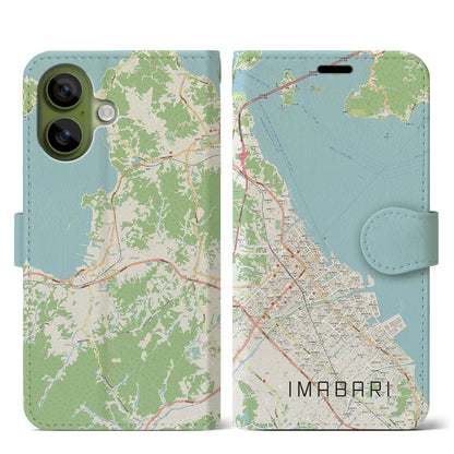 【今治（愛媛県）】地図柄iPhoneケース（手帳タイプ）