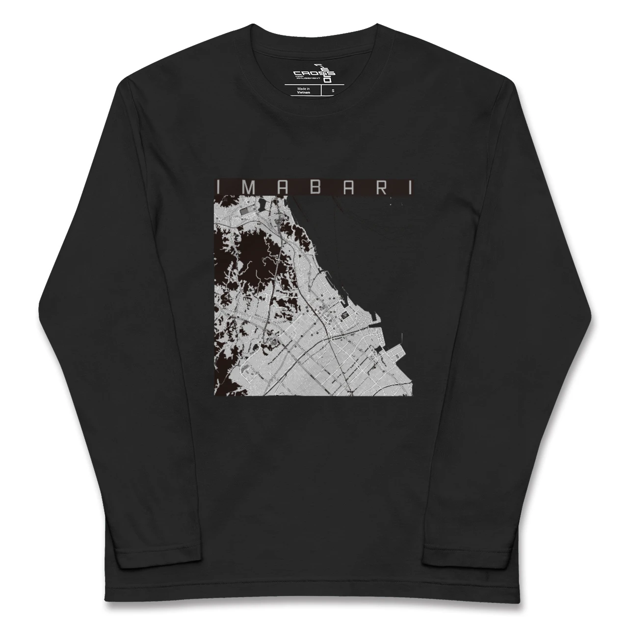 【今治（愛媛県）】地図柄ロングスリーブTシャツ