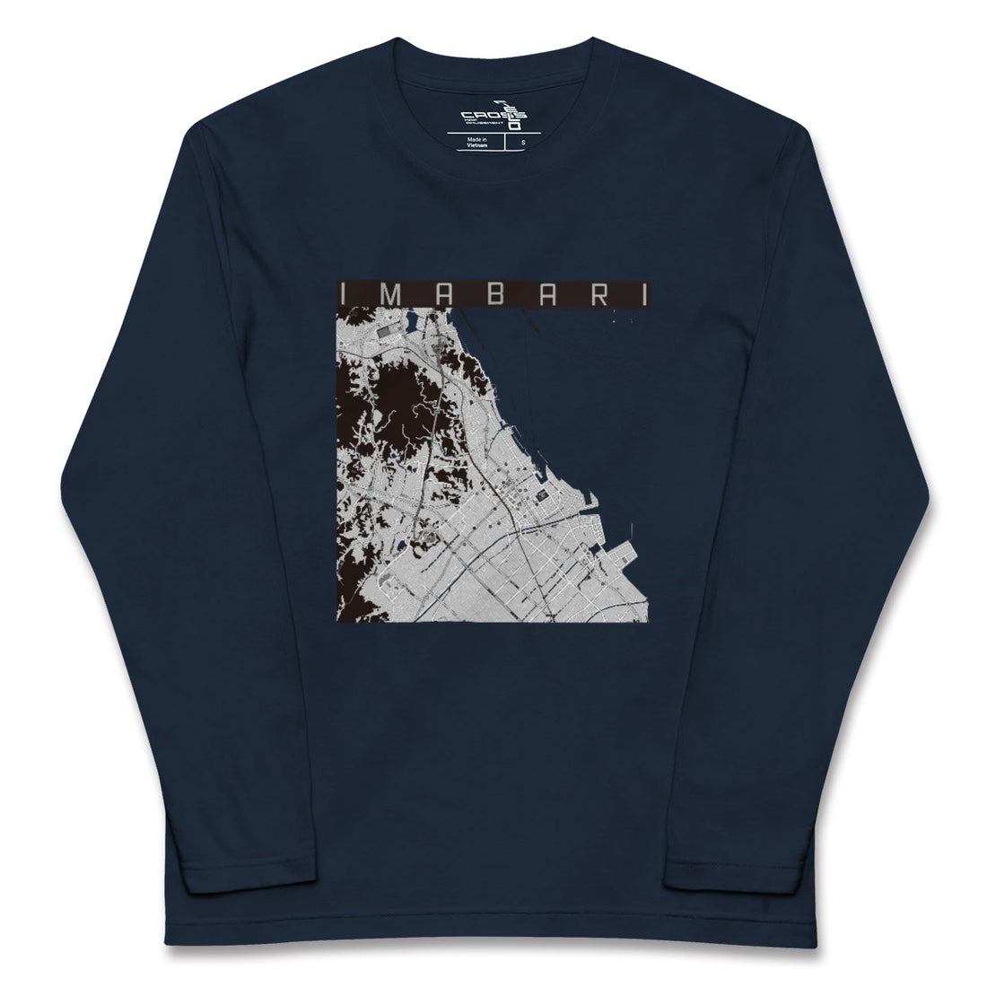 【今治（愛媛県）】地図柄ロングスリーブTシャツ