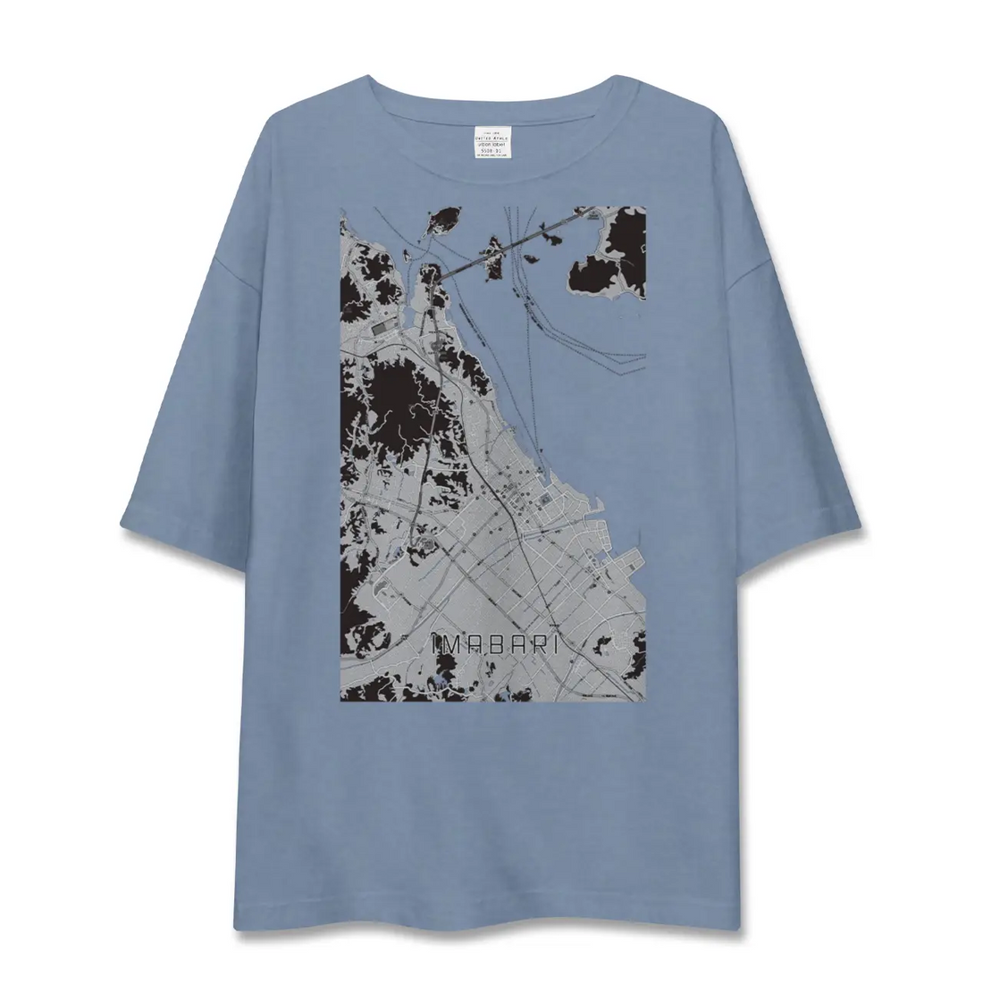 【今治（愛媛県）】地図柄ビッグシルエットTシャツ