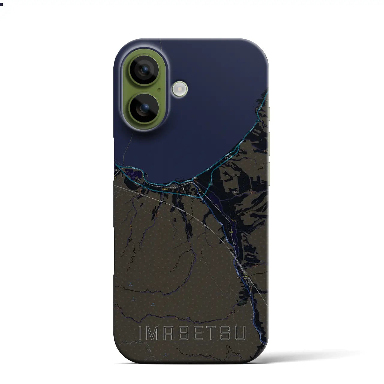 【今別（青森県）】地図柄iPhoneケース（バックカバータイプ）