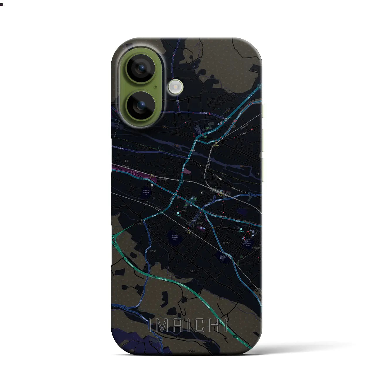 【今市（栃木県）】地図柄iPhoneケース（バックカバータイプ）