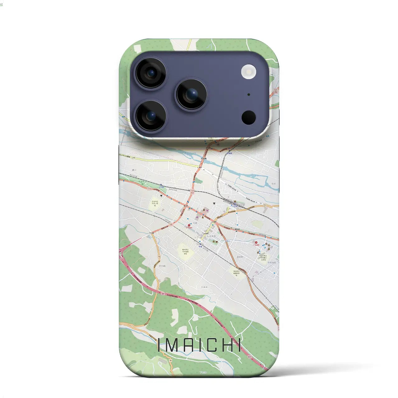 【今市（栃木県）】地図柄iPhoneケース（バックカバータイプ）