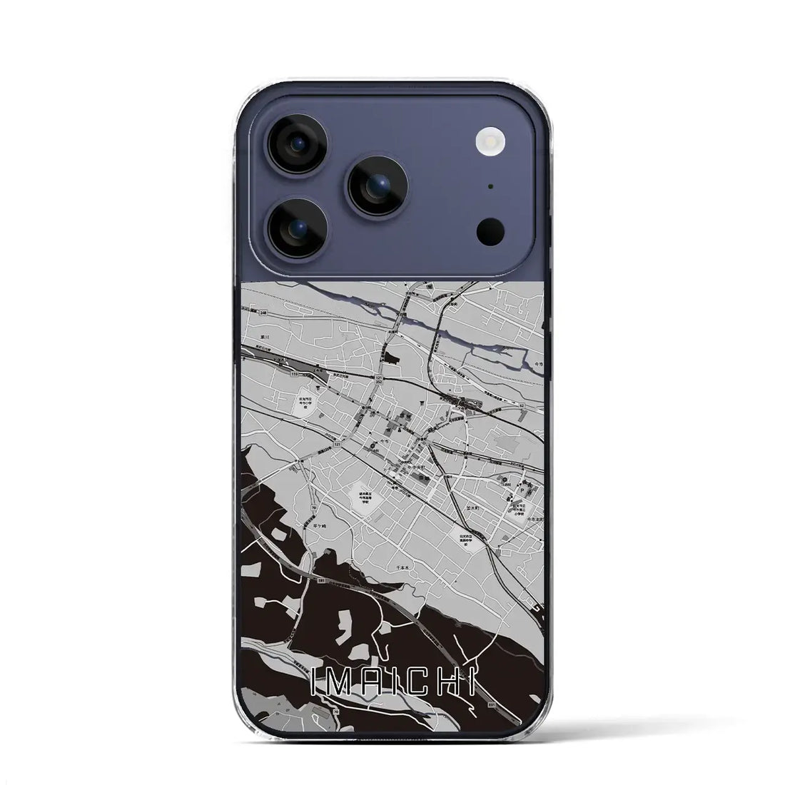 【今市（栃木県）】地図柄iPhoneケース（クリアタイプ）