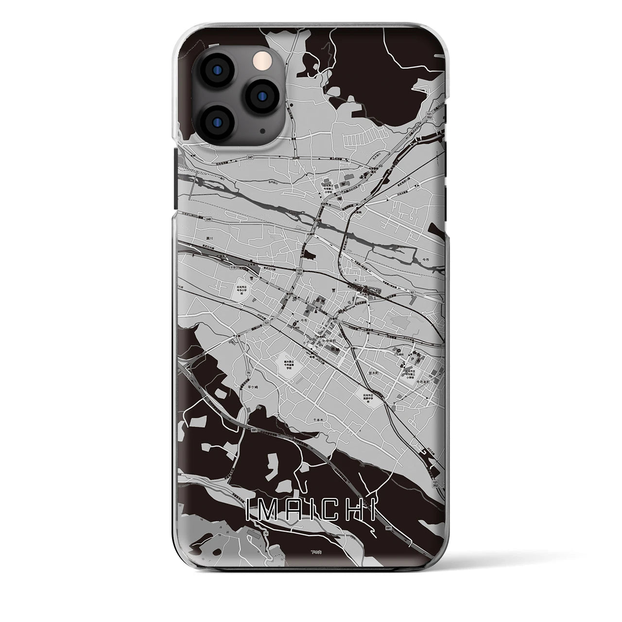 【今市（栃木県）】地図柄iPhoneケース（クリアタイプ）