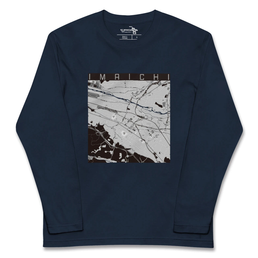 【今市（栃木県）】地図柄ロングスリーブTシャツ