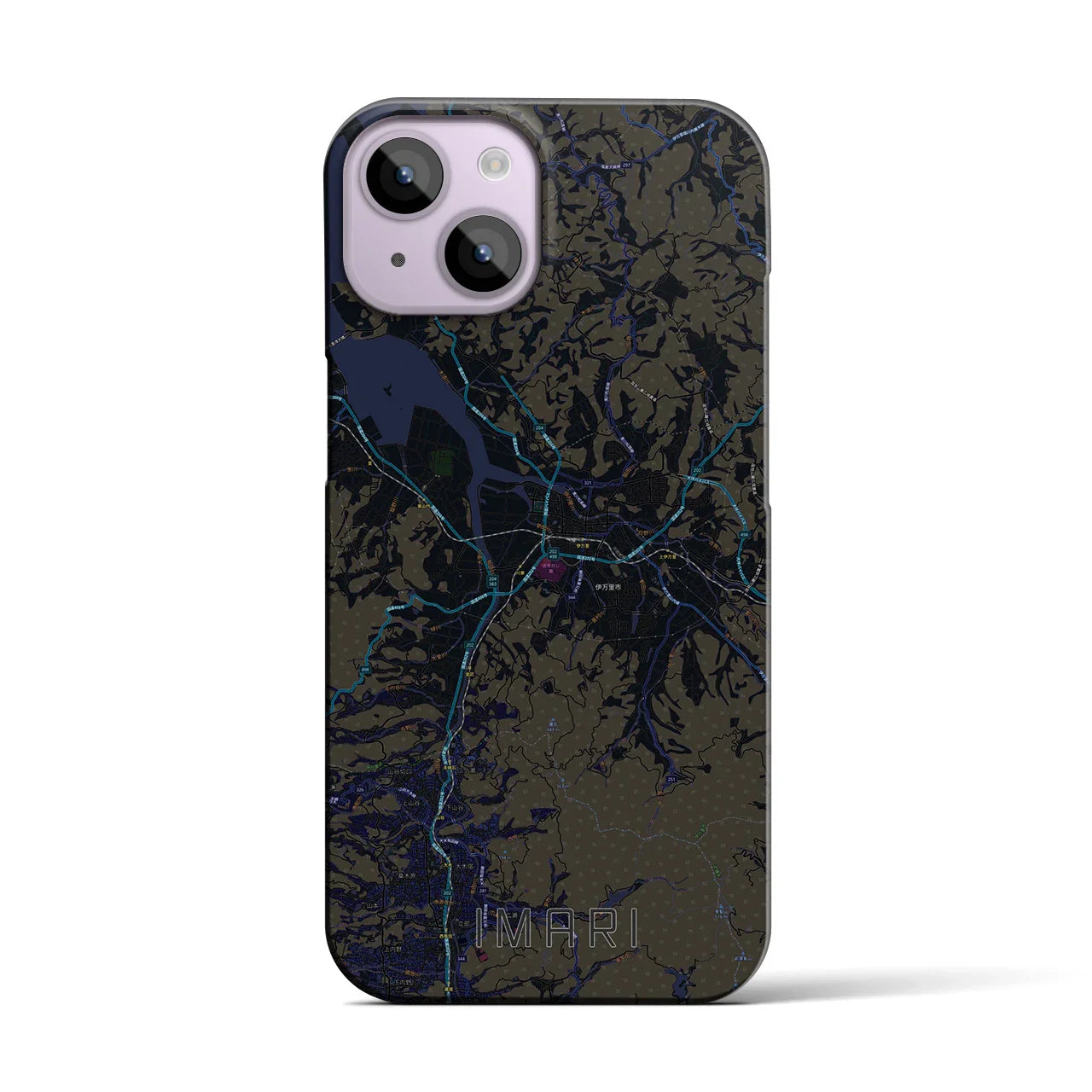 【伊万里（佐賀県）】地図柄iPhoneケース（バックカバータイプ）