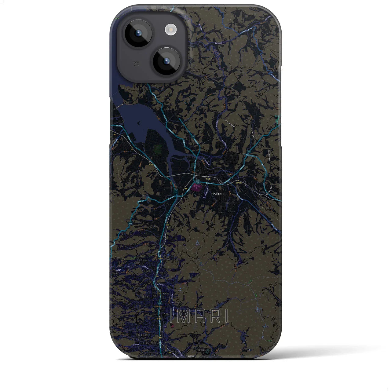 【伊万里（佐賀県）】地図柄iPhoneケース（バックカバータイプ）