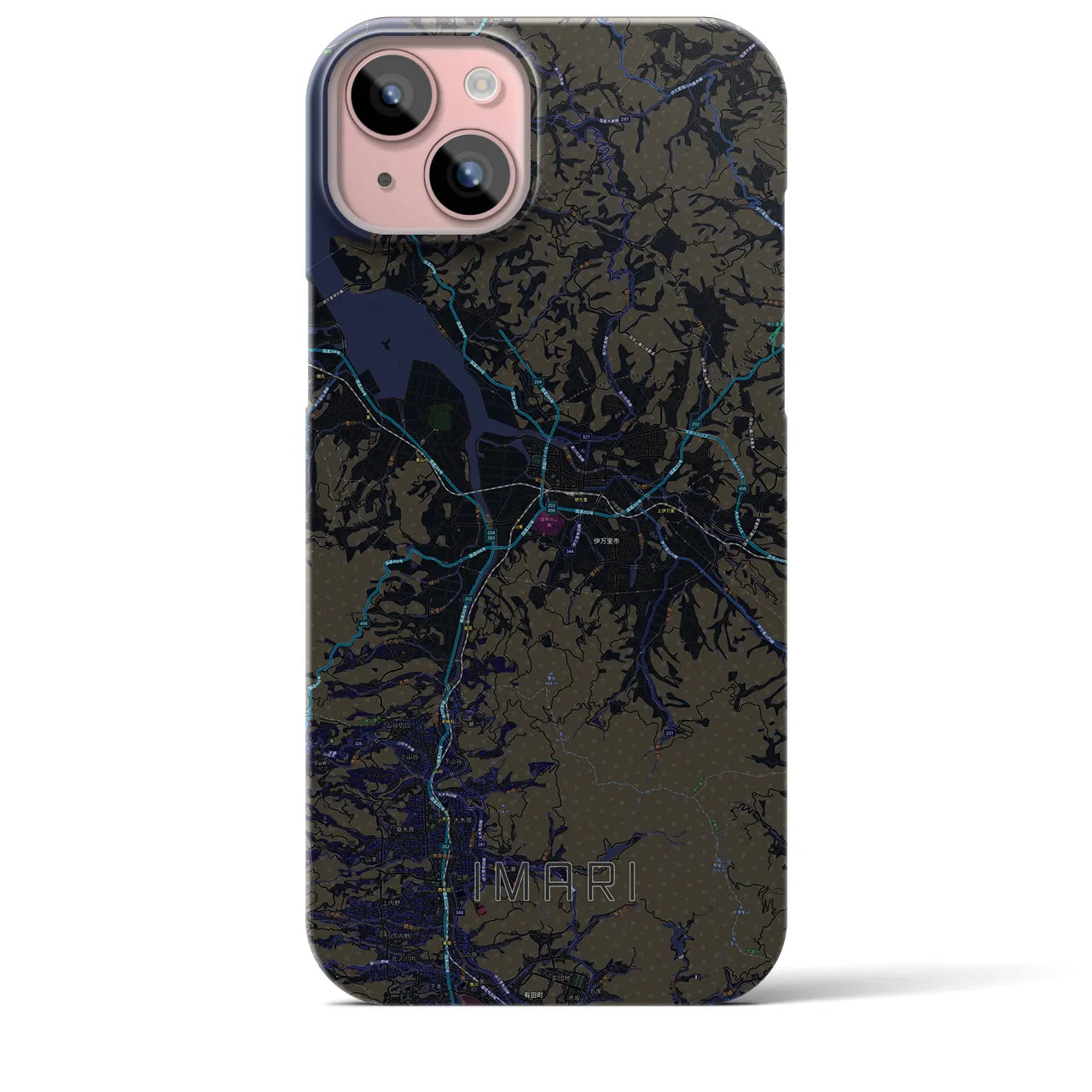 【伊万里（佐賀県）】地図柄iPhoneケース（バックカバータイプ）