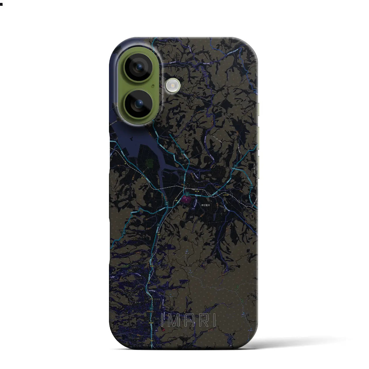 【伊万里（佐賀県）】地図柄iPhoneケース（バックカバータイプ）