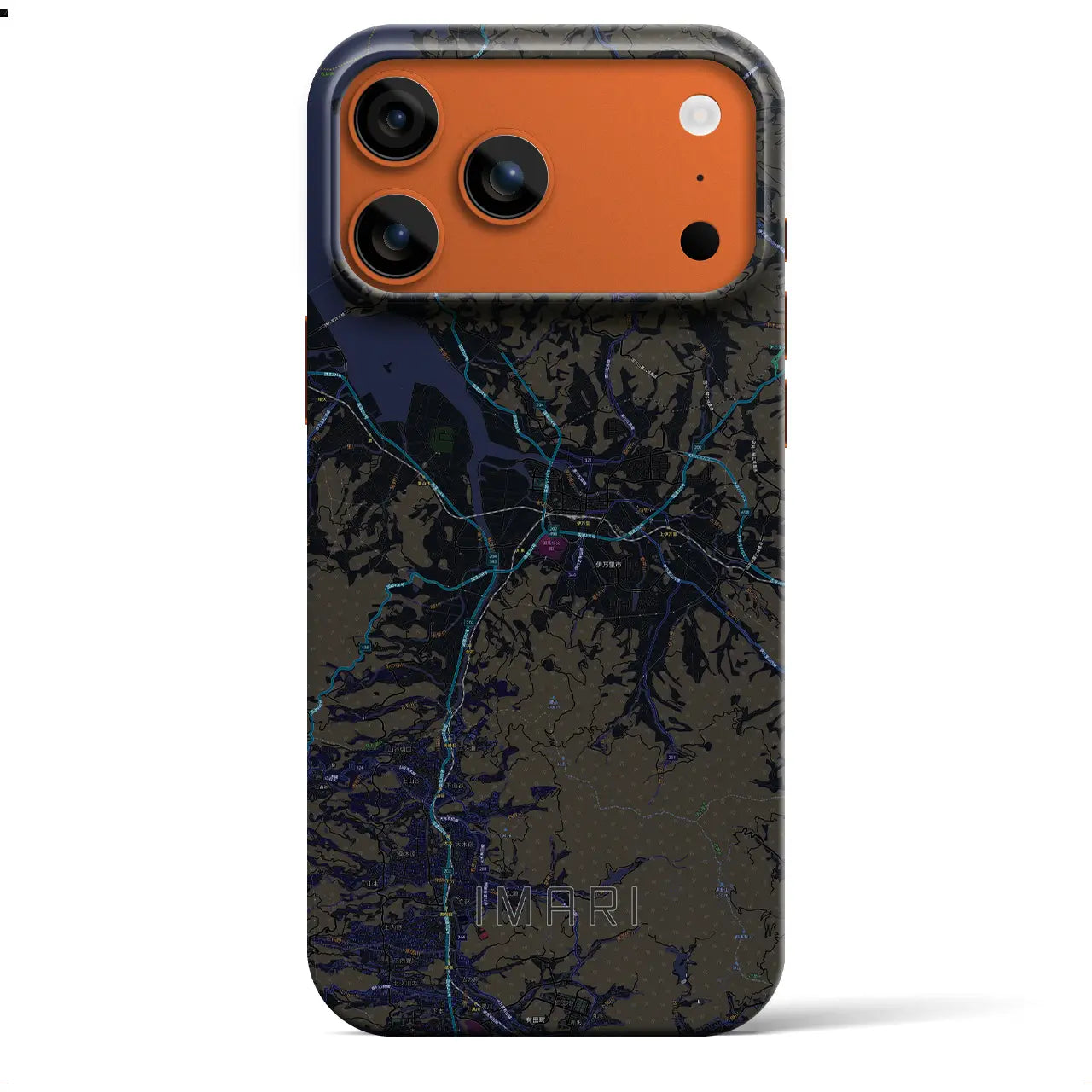 【伊万里（佐賀県）】地図柄iPhoneケース（バックカバータイプ）