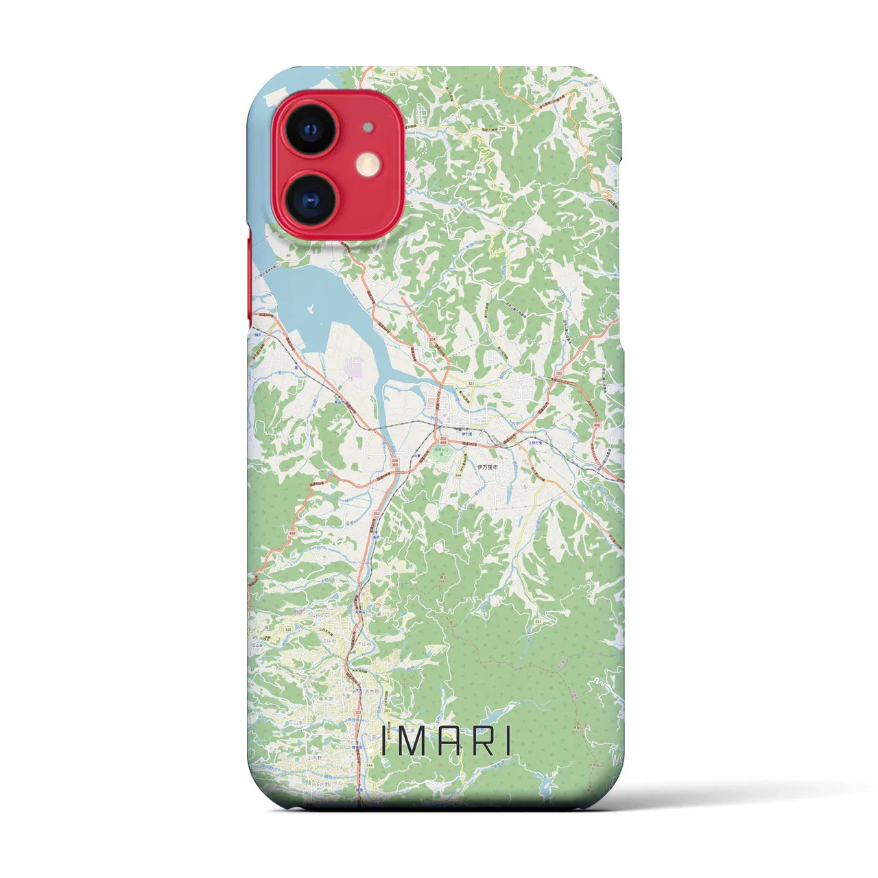 【伊万里（佐賀県）】地図柄iPhoneケース（バックカバータイプ）