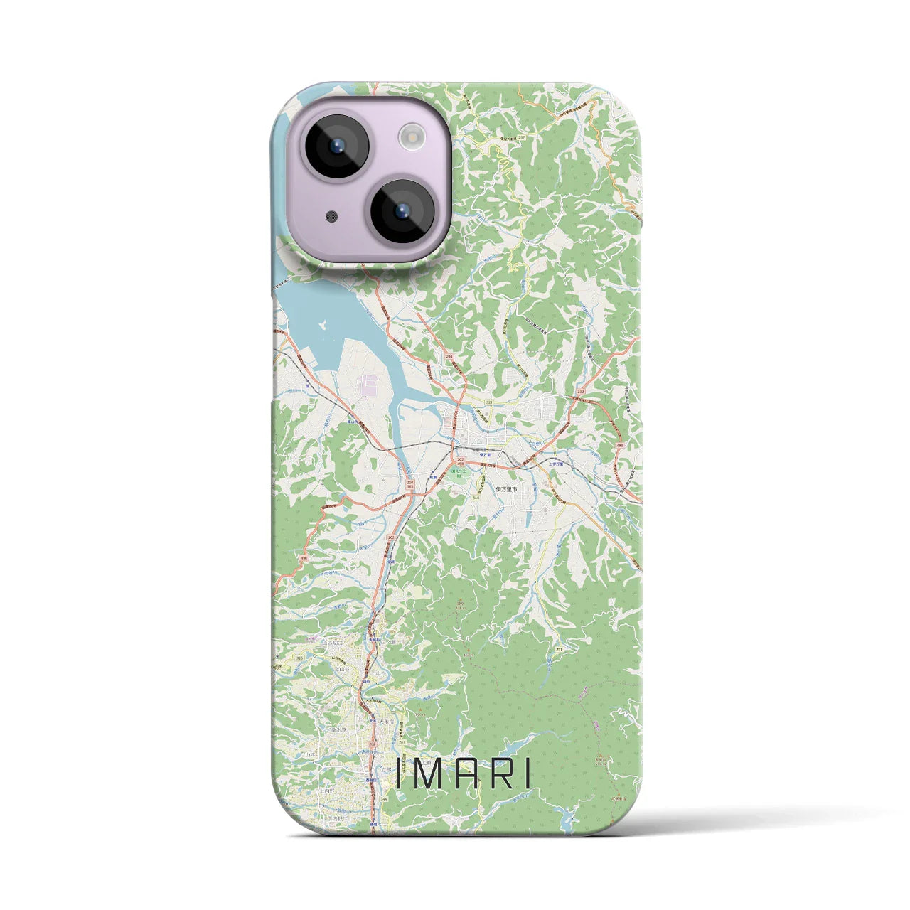 【伊万里（佐賀県）】地図柄iPhoneケース（バックカバータイプ）