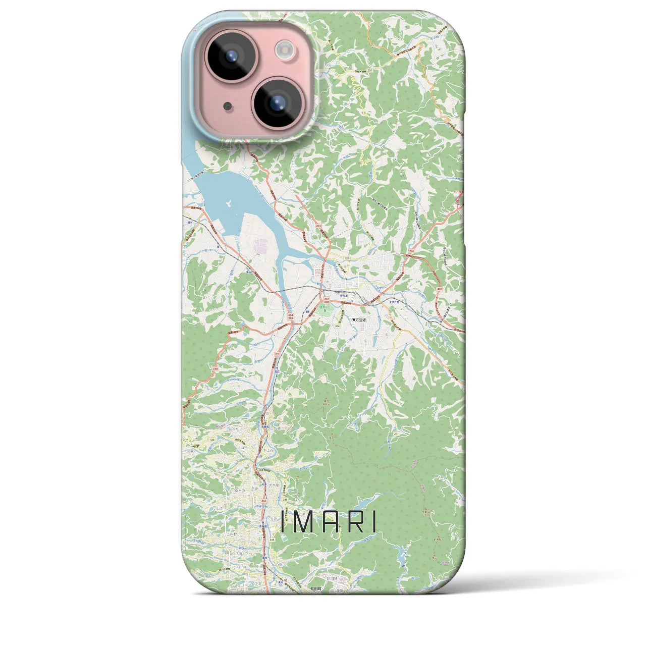 【伊万里（佐賀県）】地図柄iPhoneケース（バックカバータイプ）