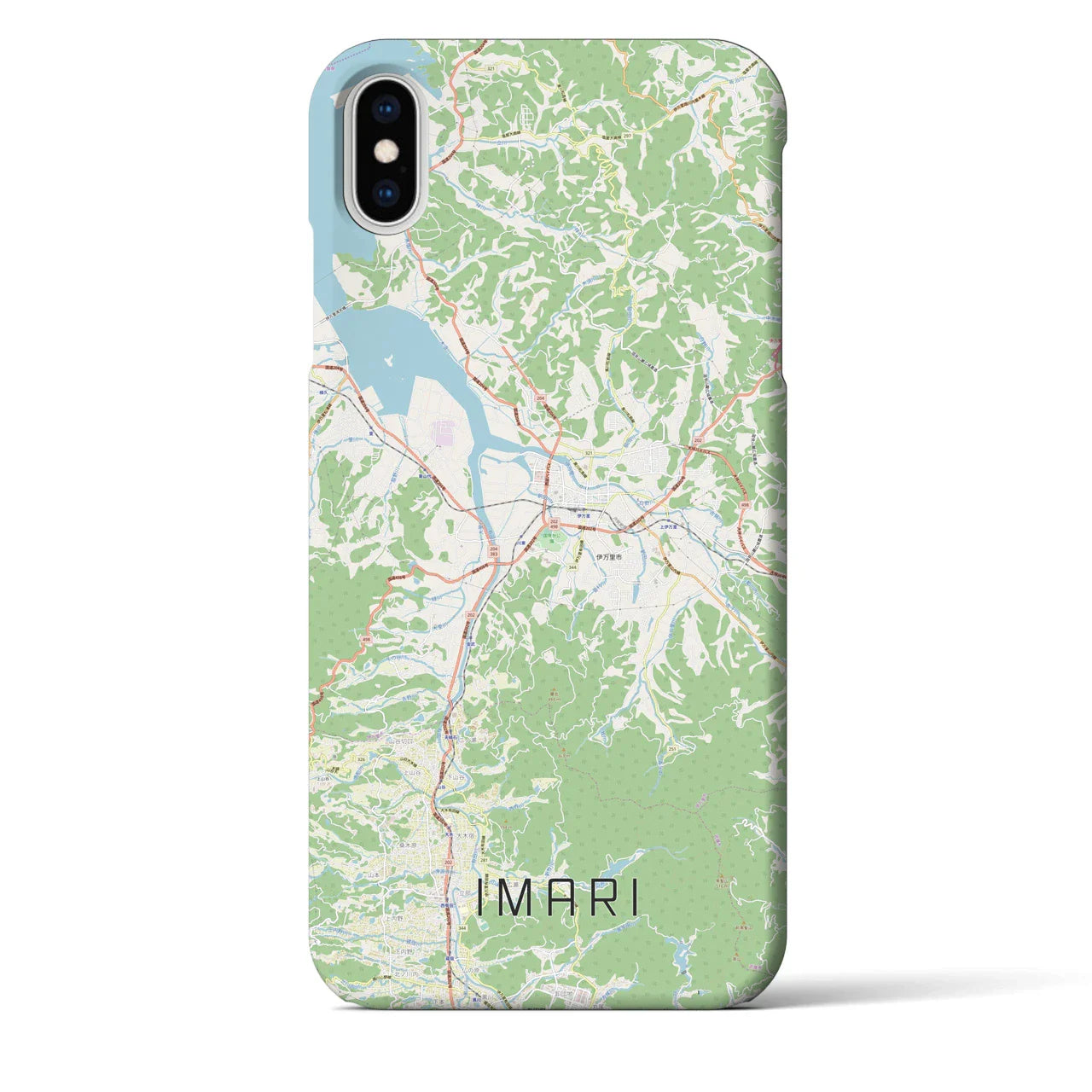 【伊万里（佐賀県）】地図柄iPhoneケース（バックカバータイプ）