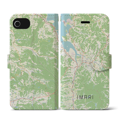 【伊万里（佐賀県）】地図柄iPhoneケース（手帳タイプ）ナチュラル・iPhone SE（第3 / 第2世代） / 8 / 7 / 6s / 6 用