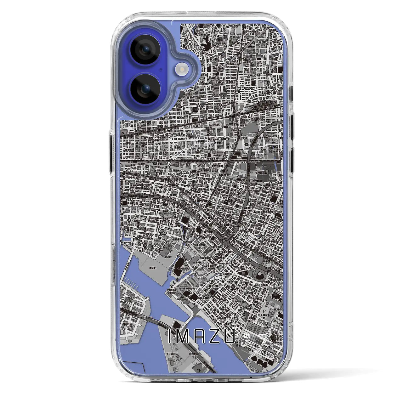 【今津（兵庫県）】地図柄iPhoneケース（MagSafeタイプ）