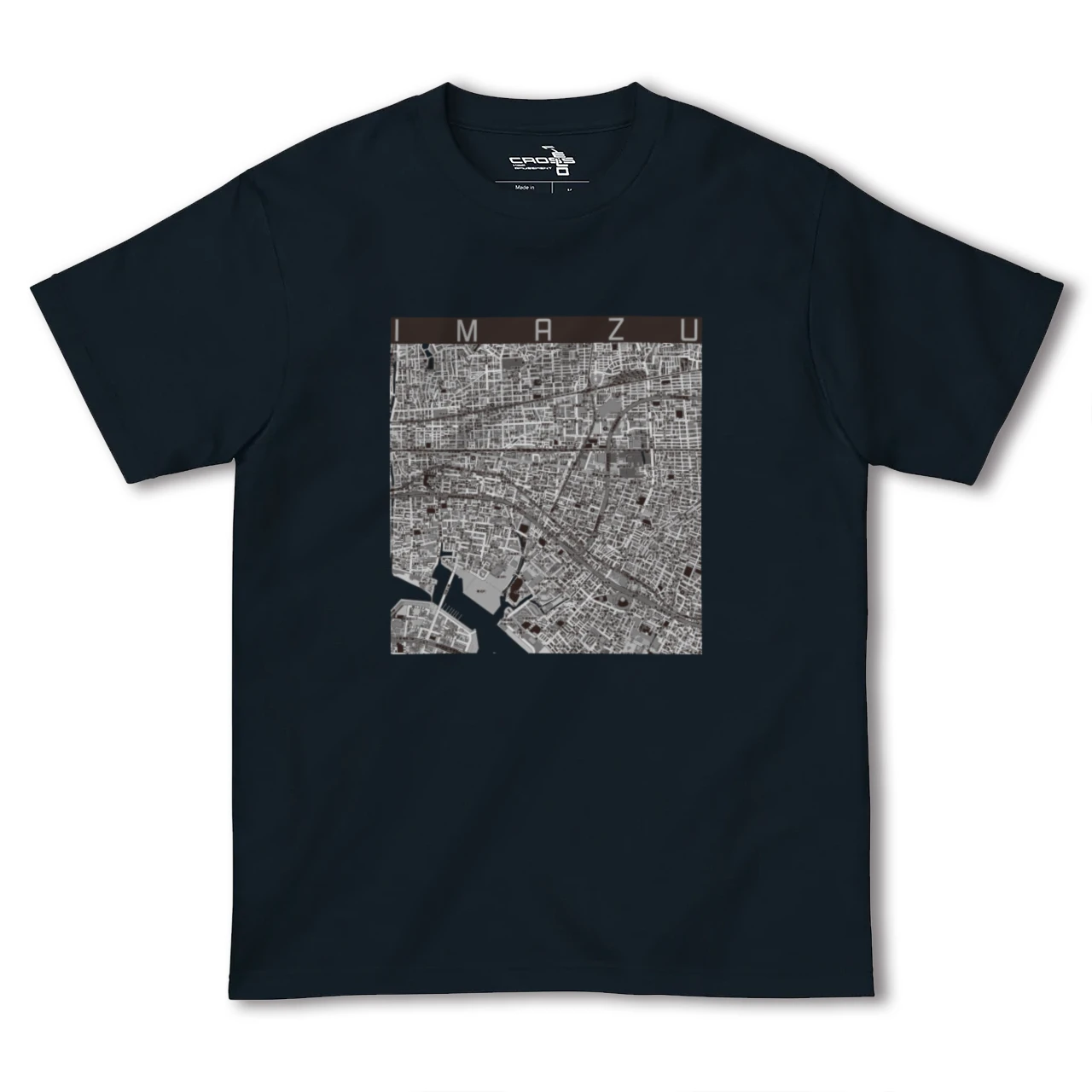 【今津（兵庫県）】地図柄ヘビーウェイトTシャツ