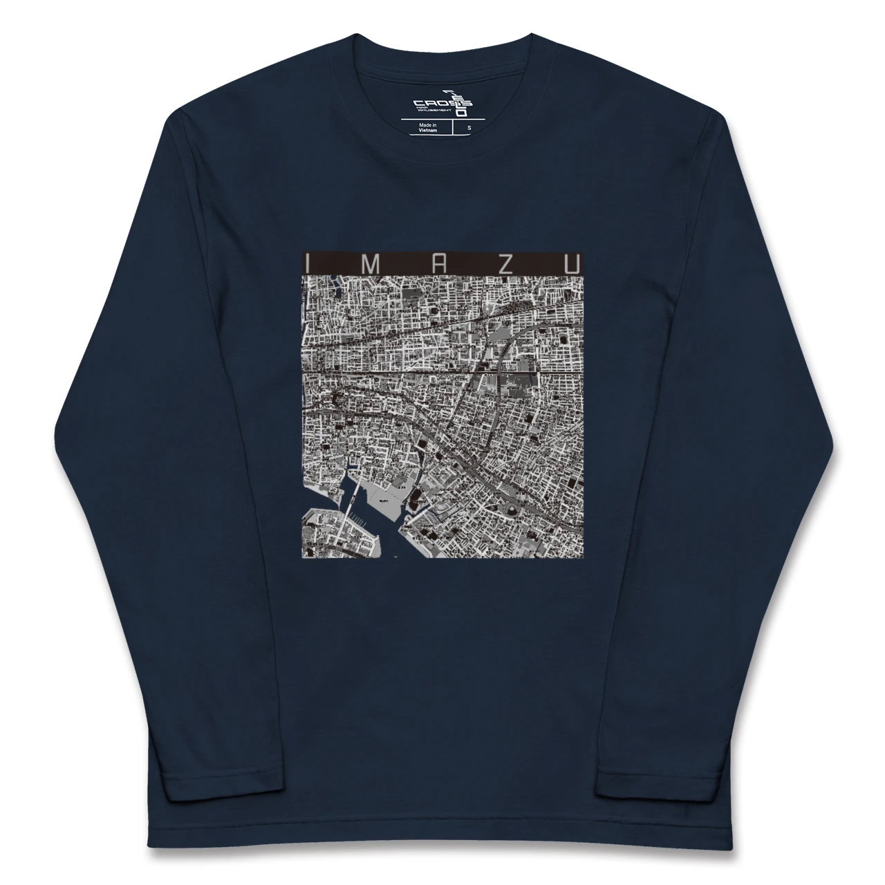 【今津（兵庫県）】地図柄ロングスリーブTシャツ