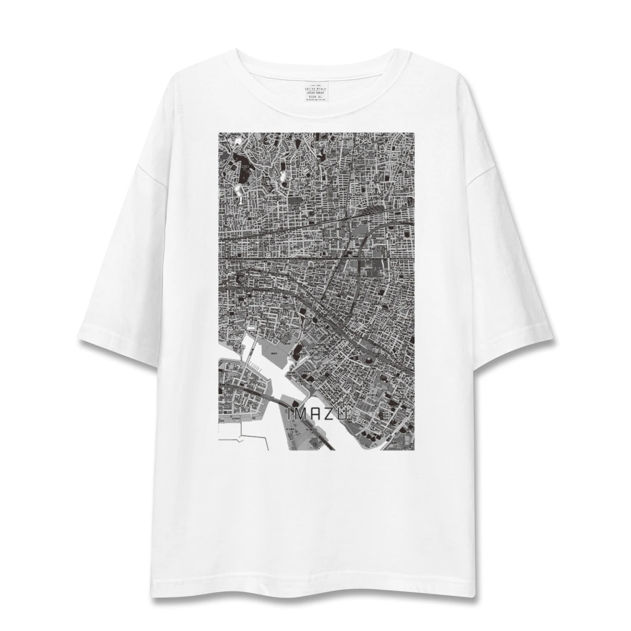 【今津（兵庫県）】地図柄ビッグシルエットTシャツ