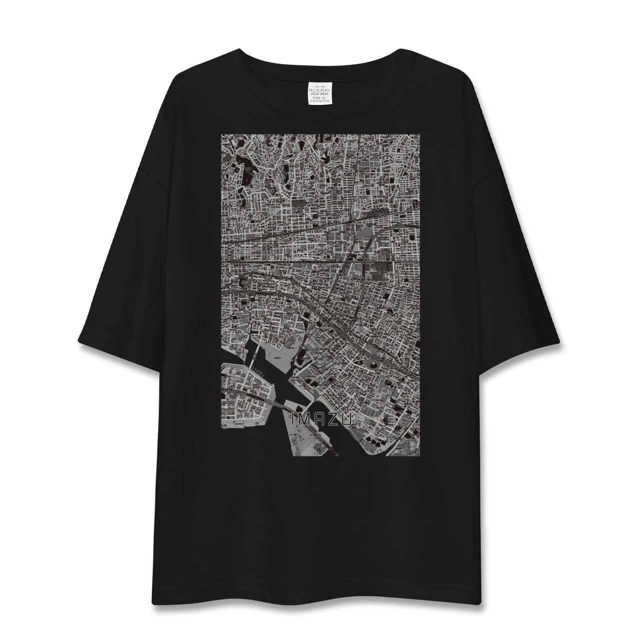 【今津（兵庫県）】地図柄ビッグシルエットTシャツ