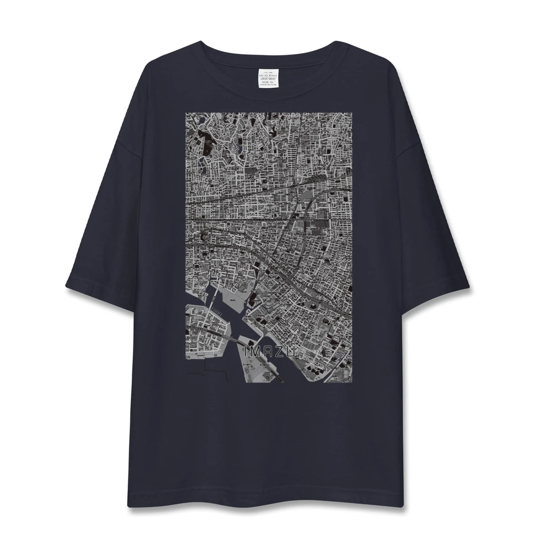 【今津（兵庫県）】地図柄ビッグシルエットTシャツ