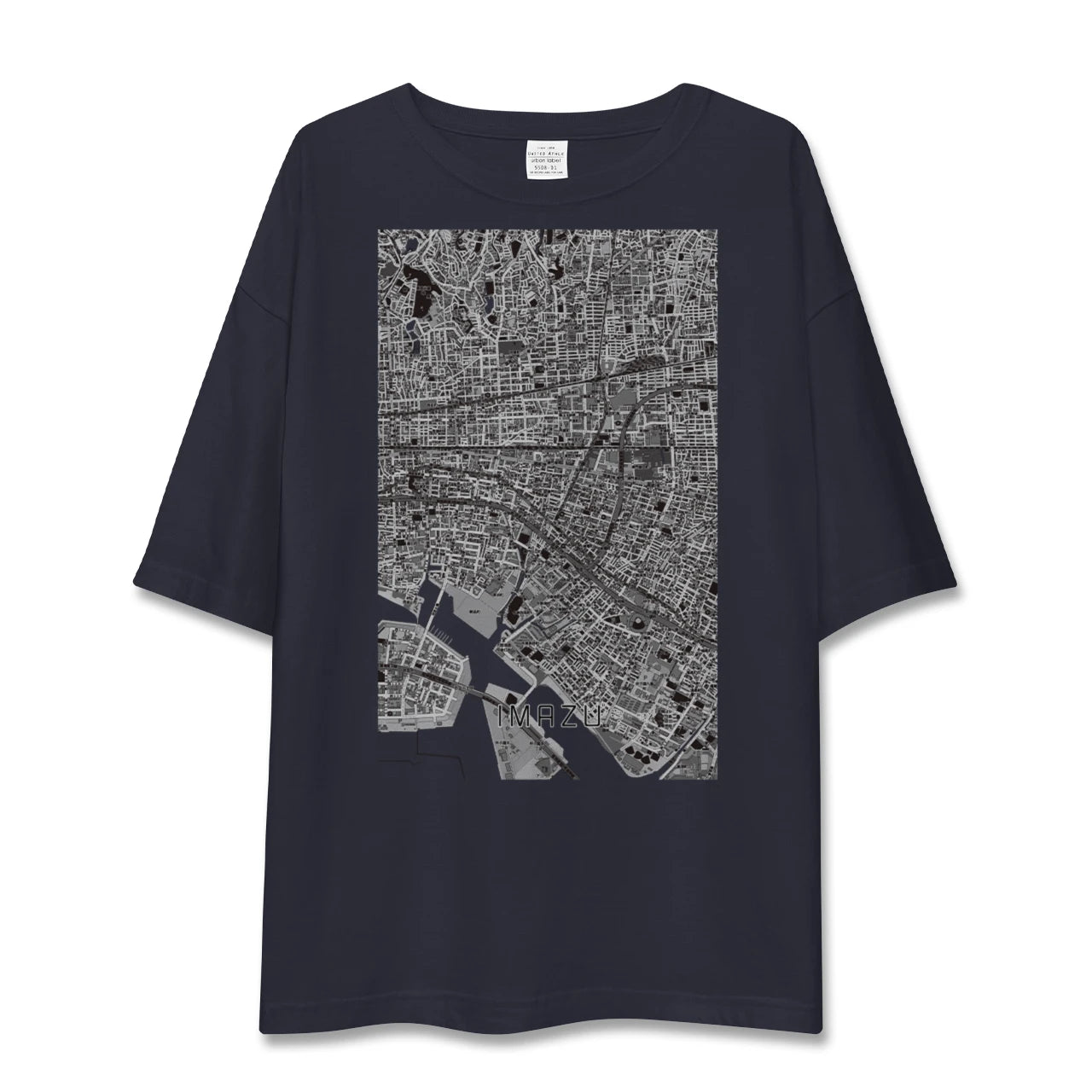 【今津（兵庫県）】地図柄ビッグシルエットTシャツ