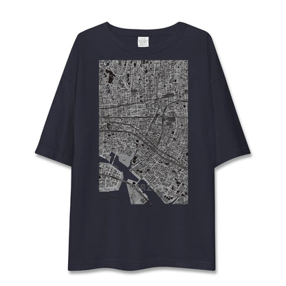 【今津（兵庫県）】地図柄ビッグシルエットTシャツ