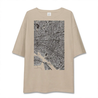 【今津（兵庫県）】地図柄ビッグシルエットTシャツ