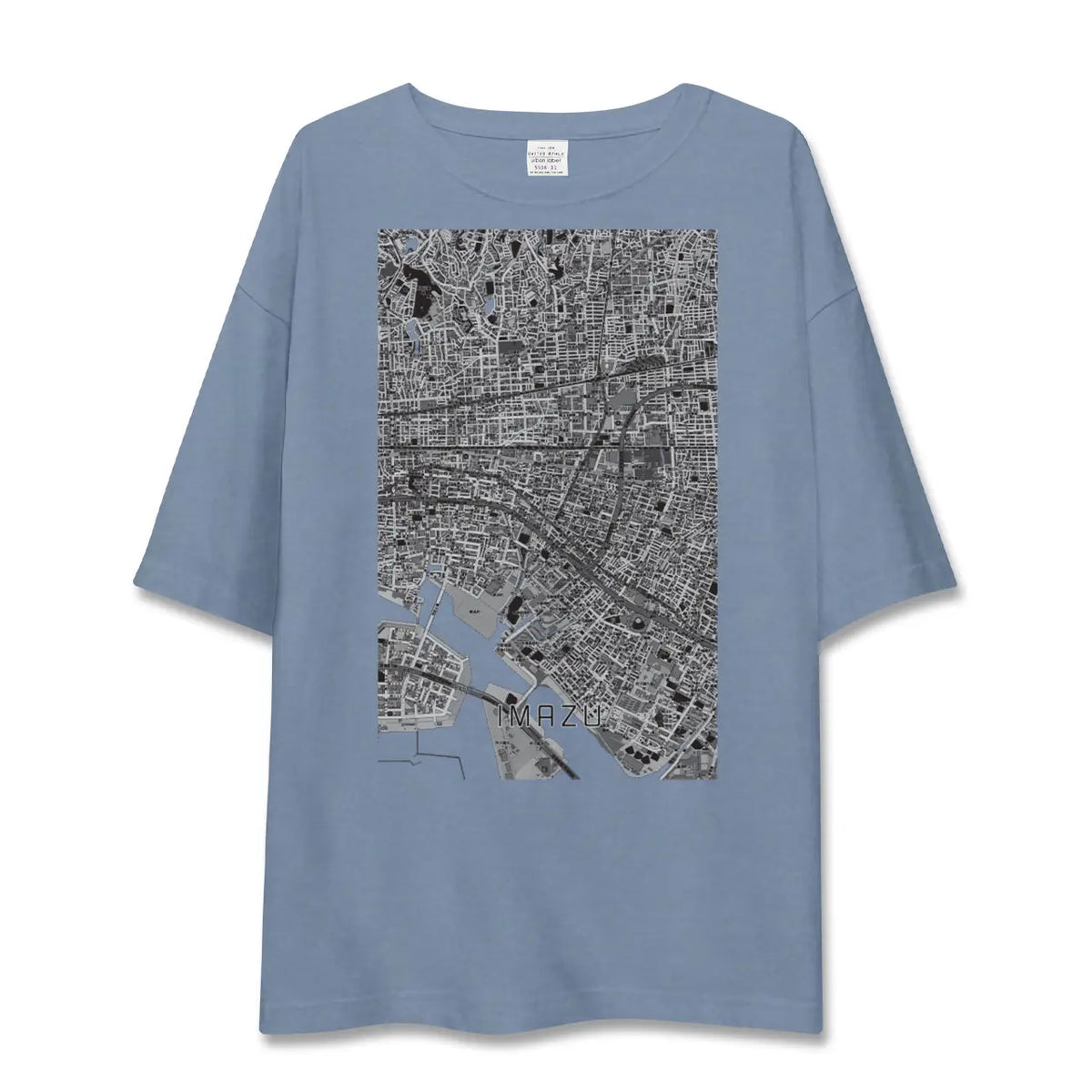 【今津（兵庫県）】地図柄ビッグシルエットTシャツ