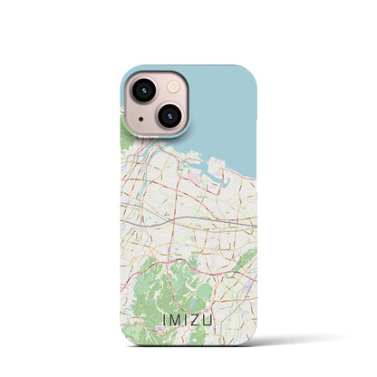 【射水（富山県）】地図柄iPhoneケース（バックカバータイプ）