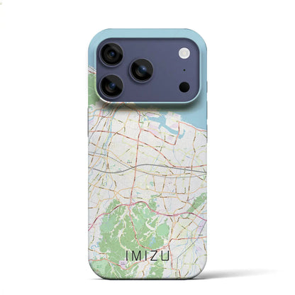 【射水（富山県）】地図柄iPhoneケース（バックカバータイプ）