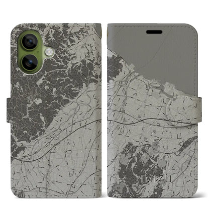 【射水（富山県）】地図柄iPhoneケース（手帳タイプ）