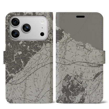 【射水（富山県）】地図柄iPhoneケース（手帳タイプ）