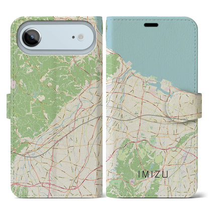 【射水（富山県）】地図柄iPhoneケース（手帳タイプ）