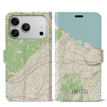 【射水（富山県）】地図柄iPhoneケース（手帳タイプ）