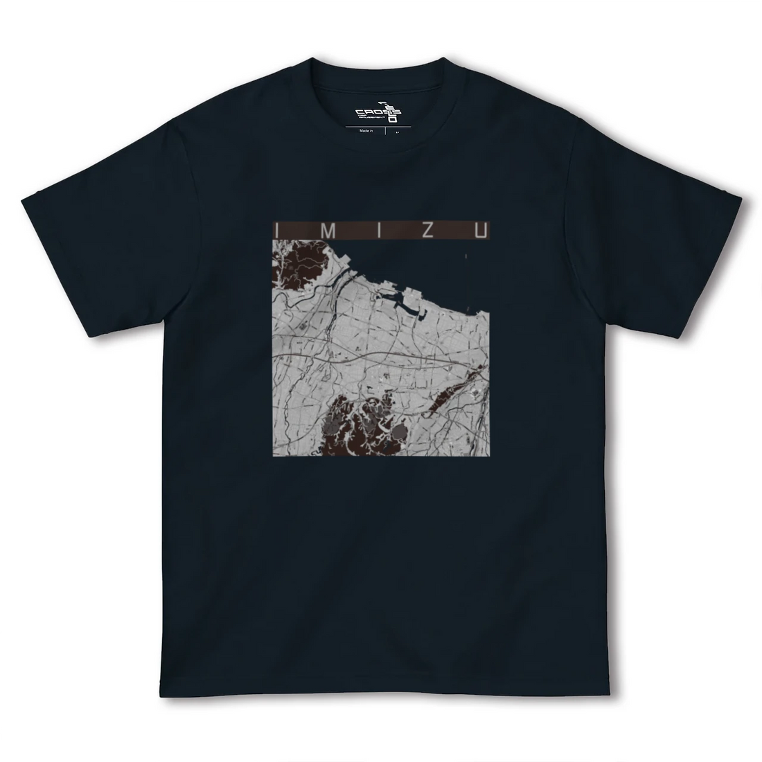 【射水（富山県）】地図柄ヘビーウェイトTシャツ