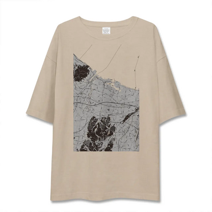 【射水（富山県）】地図柄ビッグシルエットTシャツ