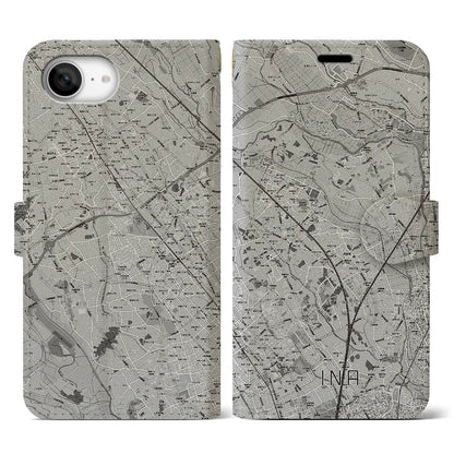 【伊奈（埼玉県）】地図柄iPhoneケース（手帳タイプ）