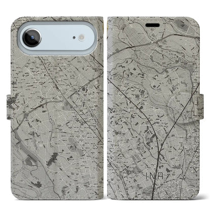 【伊奈（埼玉県）】地図柄iPhoneケース（手帳タイプ）