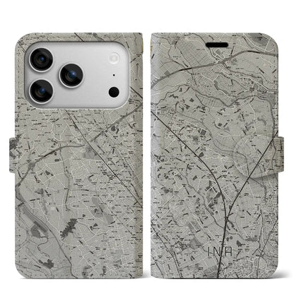 【伊奈（埼玉県）】地図柄iPhoneケース（手帳タイプ）