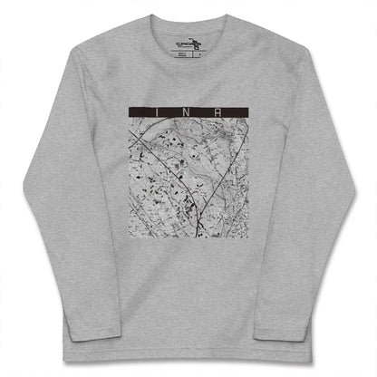 【伊奈（埼玉県）】地図柄ロングスリーブTシャツ
