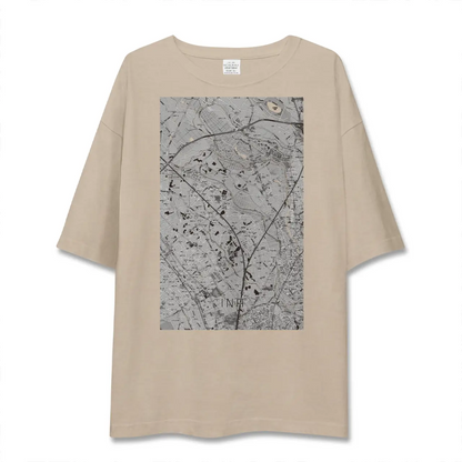 【伊奈（埼玉県）】地図柄ビッグシルエットTシャツ