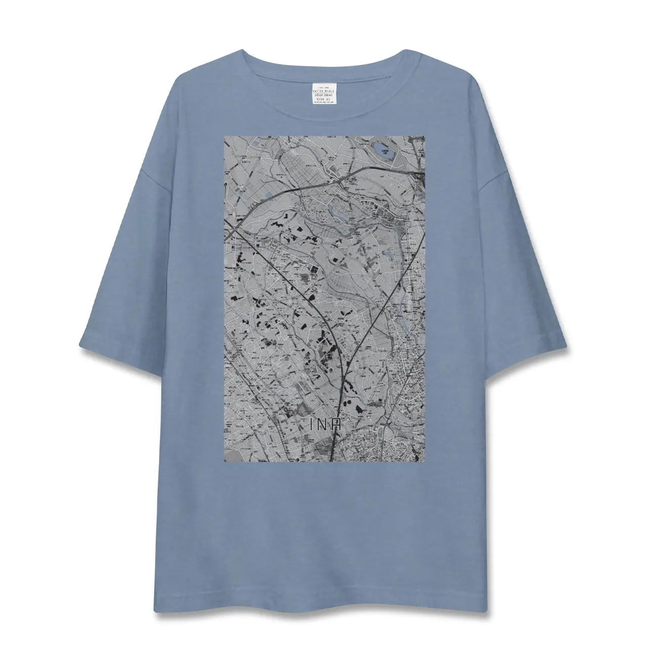 【伊奈（埼玉県）】地図柄ビッグシルエットTシャツ