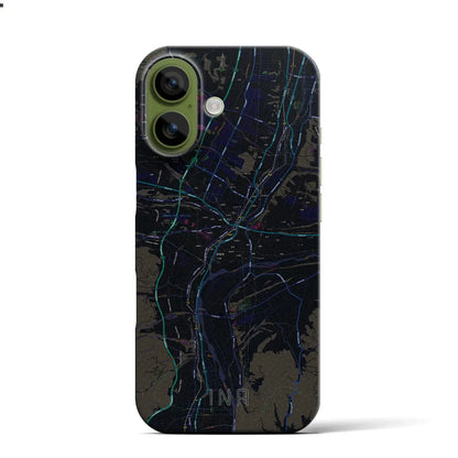 【伊那（長野県）】地図柄iPhoneケース（バックカバータイプ）