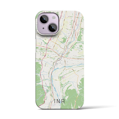 【伊那（長野県）】地図柄iPhoneケース（バックカバータイプ）