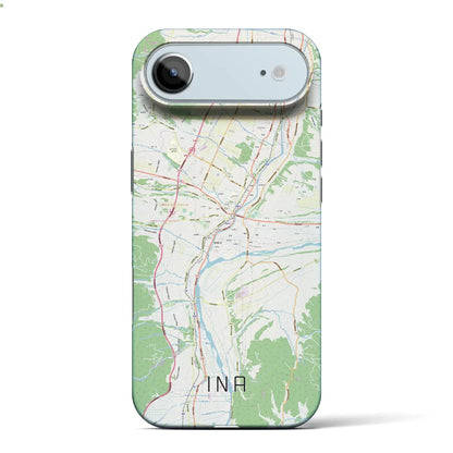 【伊那（長野県）】地図柄iPhoneケース（バックカバータイプ）